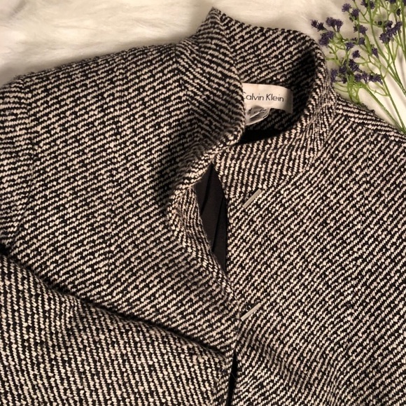 Tweed Black and White Calvin Klein Jacket - Picture 5 of 7